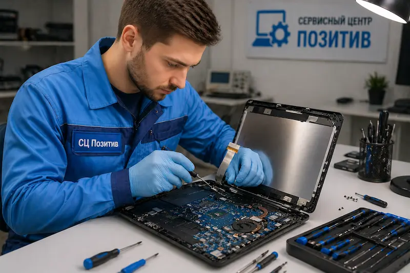 Ремонт шлейфа матрицы ноутбука в Ломоносове