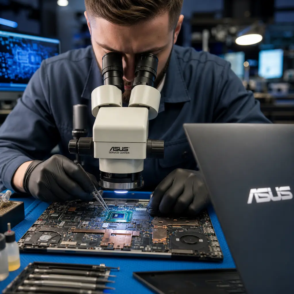Замена видеокарты ноутбука Asus в Ломоносове