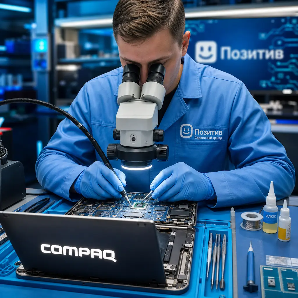 Замена видеокарты ноутбука Compaq в Ломоносове