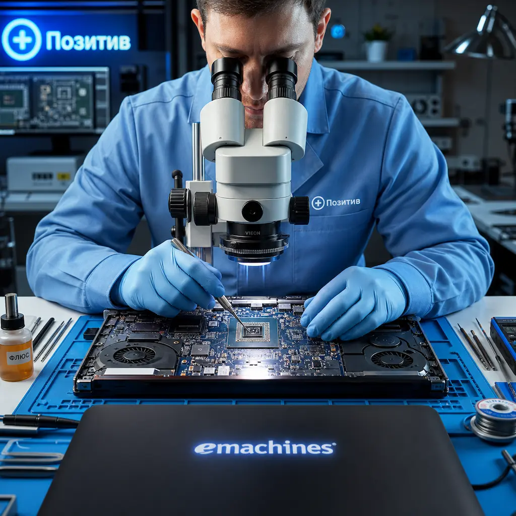 Замена видеокарты ноутбука Emachines в Ломоносове