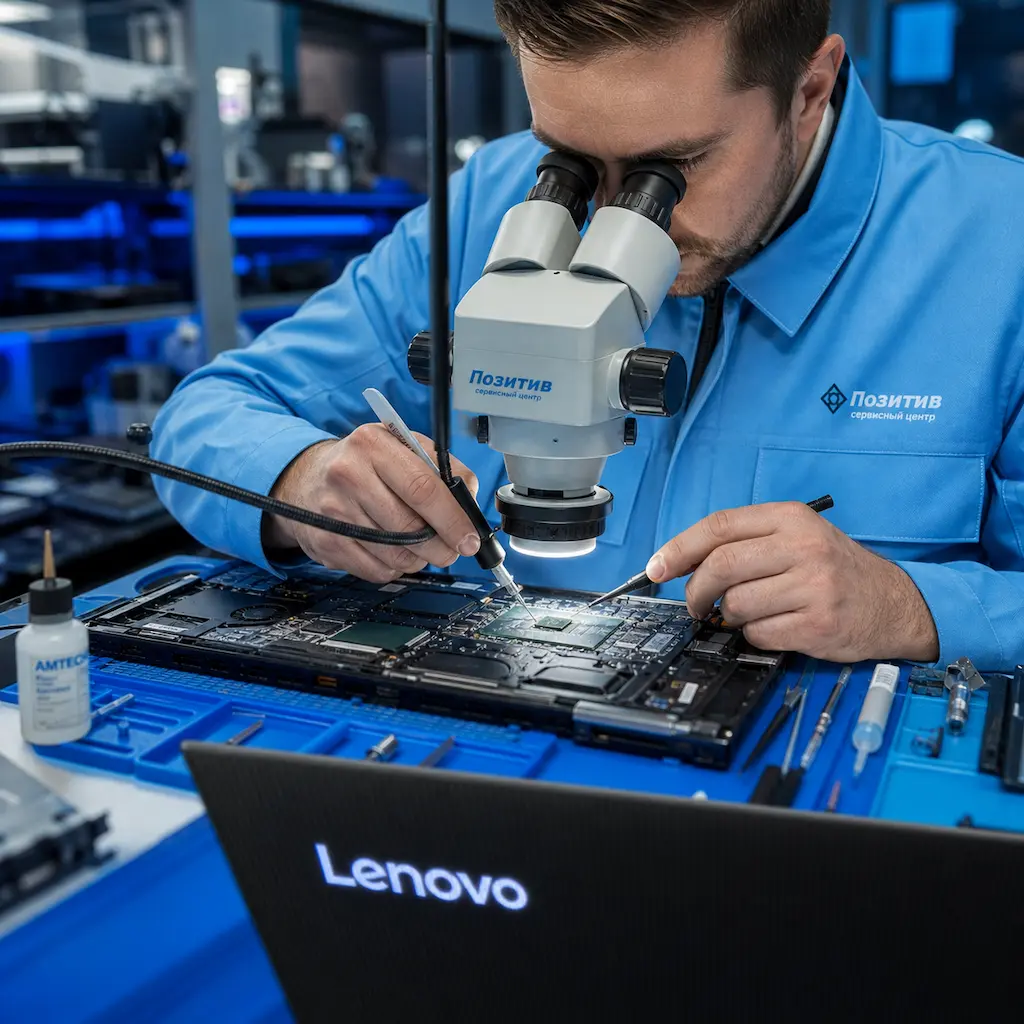 Замена видеокарты ноутбука Lenovo в Ломоносове