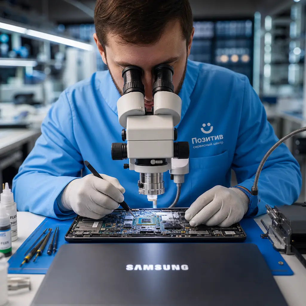 Замена видеокарты ноутбука Samsung в Ломоносове