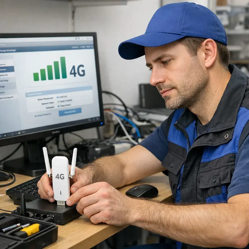 Настройка LTE модема в Ломоносове