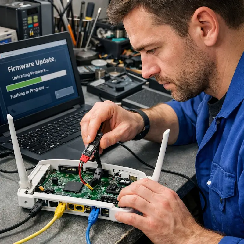 Обновление прошивки роутера в Ломоносове