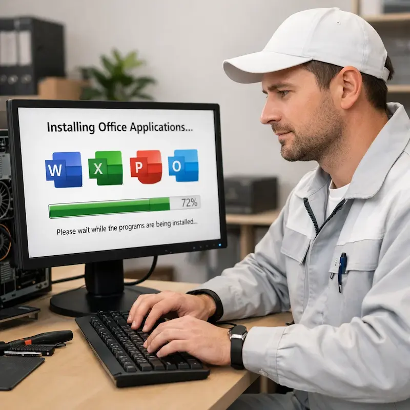 установка офисных программ на компьютер в Ломоносове