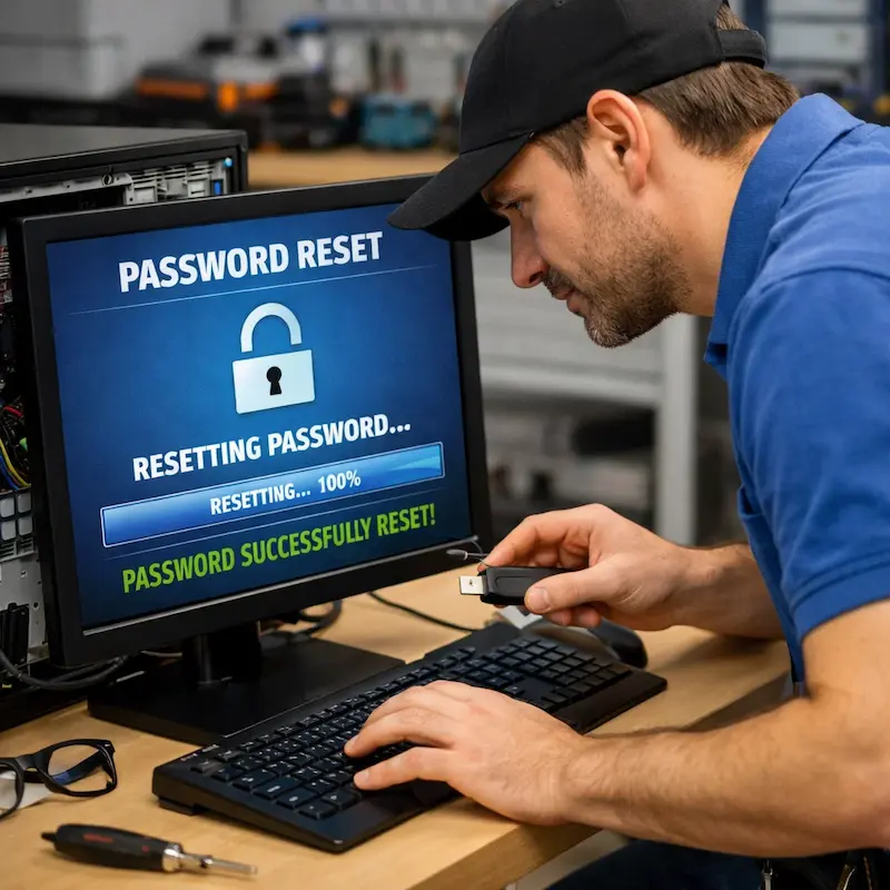 Сброс пароля от компьютера в Ломоносове