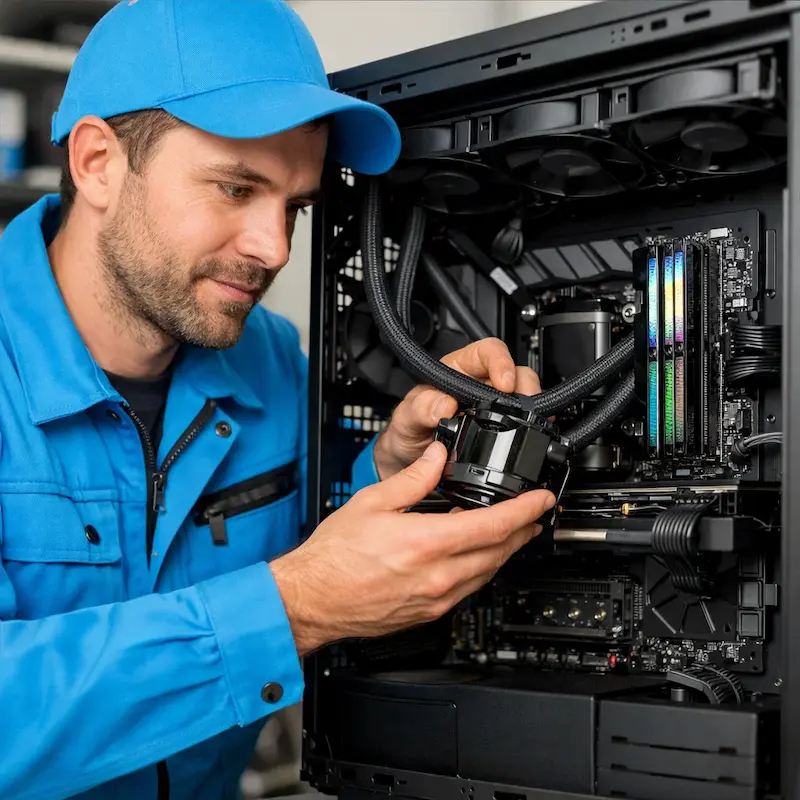 Установка СЖО на ПК в Ломоносове