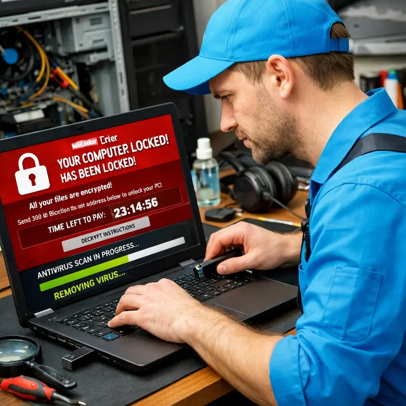 Удалить винлокер в Ломоносове